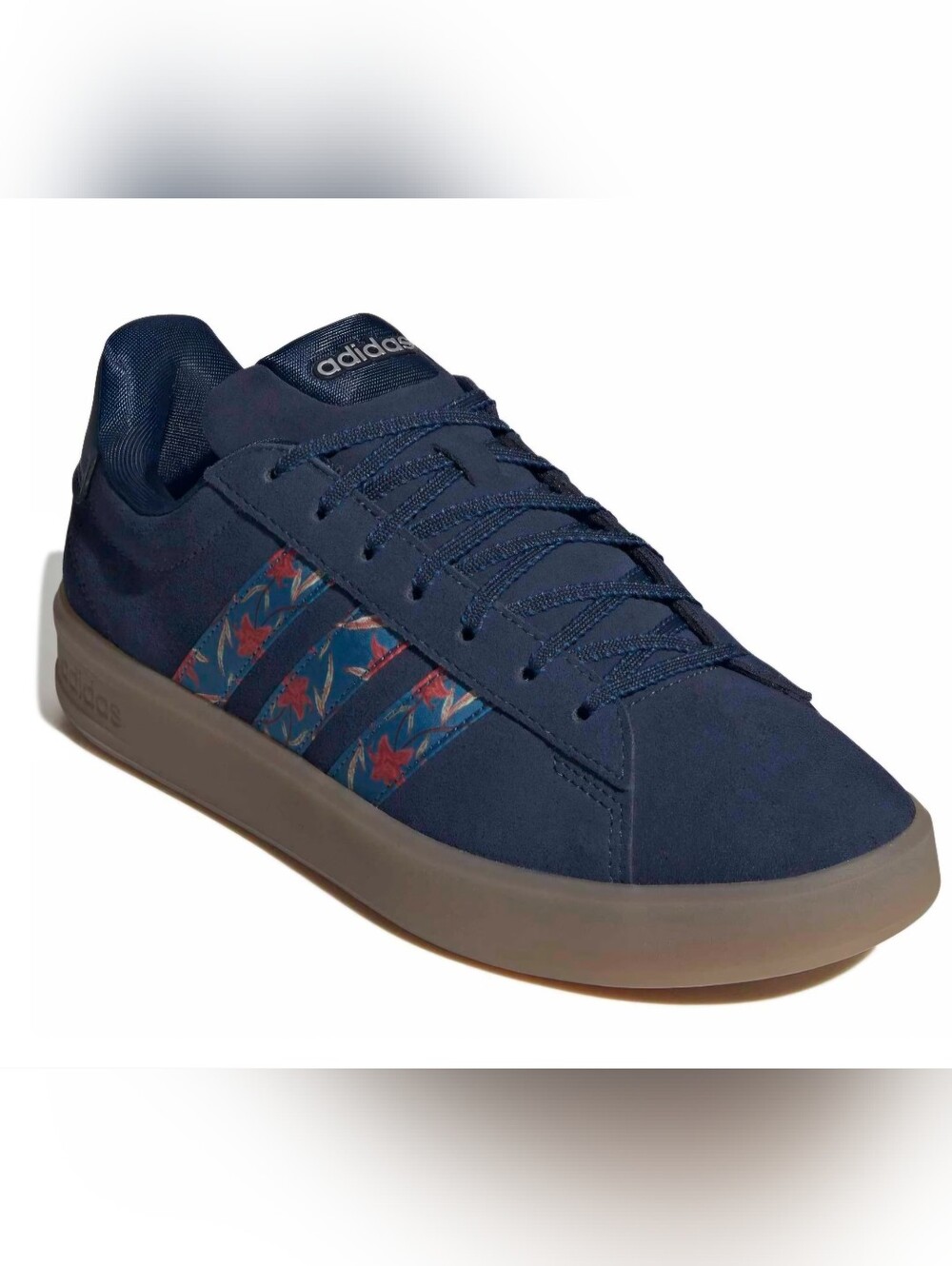 Adidas Grand Court 3.0 Floral Night Indigo Navy Sneakers Women's Size 7